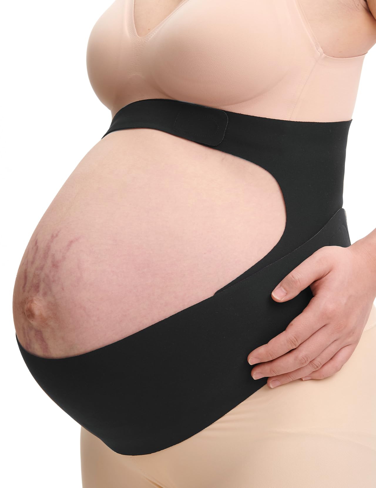 Pregnancy Belly Band, Invisible Pregnancy Belt for Back, Abdomen, Waist