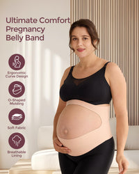 Thumbnail for Pregnancy Belly Band, Invisible Pregnancy Belt for Back, Abdomen, Waist
