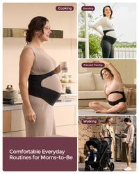 Thumbnail for Pregnancy Belly Band, Invisible Pregnancy Belt for Back, Abdomen, Waist