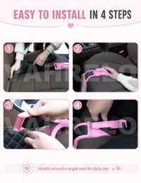 Thumbnail for Mimibelt Car Seat Pillow for Pregnancy, Fabric Reduce Rubbing Belly, Enhance Driving and Traveling Comfort (Black)